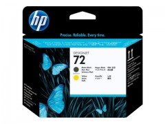 HP No72 Matte Black and Yellow Printhead